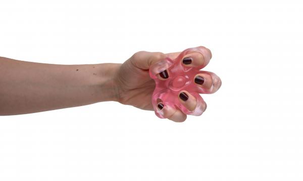 Hand- Fingertrainer STERN PINK leicht TPR Muskeltraining Hand 1 Stück