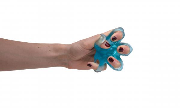 Hand- Fingertrainer STERN BLAU schwer TPR Muskeltraining Hand 1 Stück