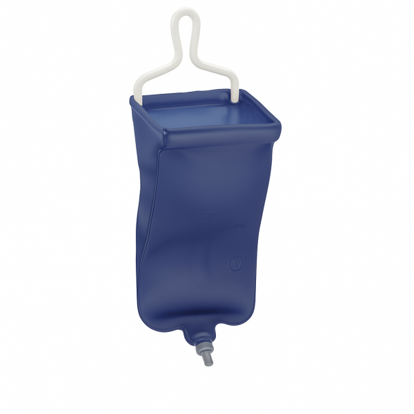 Reiseirrigator Set 2L Blau mit Darmrohr 20CH Einlaufgerät Fasten Darmreinigung