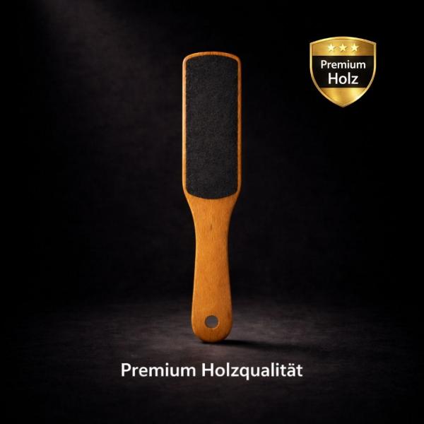 Hornhautfeile Holz eckig doppelseitig Fußfeile Profi Körnung 100/180