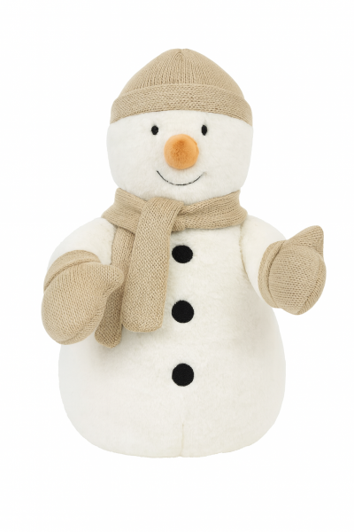 Warmies Schneemann Kuscheltier – Mikrowellen Wärmetier Lavendel Hirsekorn 23cm