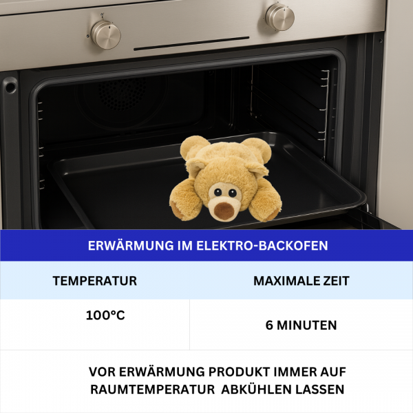 Warmies Mini Bär liegend – Lavendel Wärme Kuscheltier 23cm mikrowellenfähig