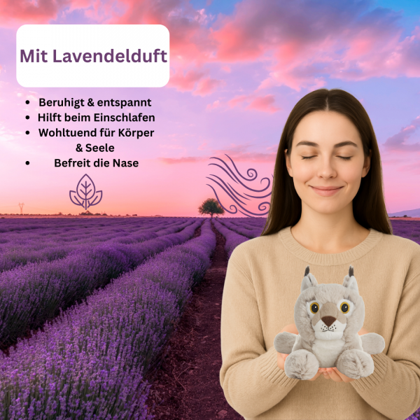Warmies Luchs – Kuscheliger Wärmefreund mit Lavendelduft Duftkissen