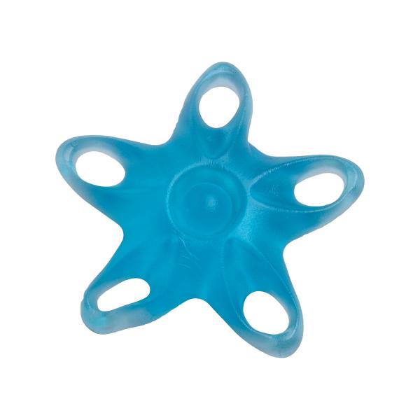 Hand- Fingertrainer STERN BLAU schwer TPR Muskeltraining Hand 1 Stück