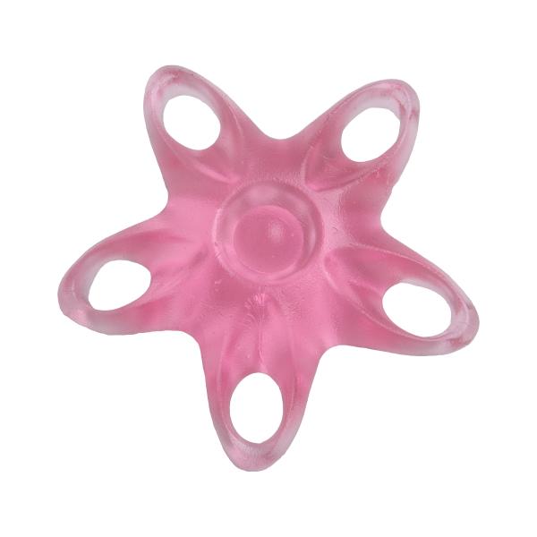 Hand- Fingertrainer STERN PINK leicht TPR Muskeltraining Hand 1 Stück