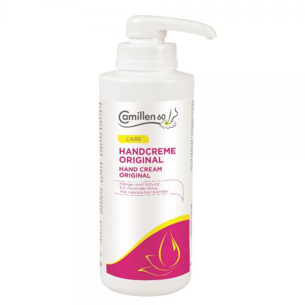 Handcreme ORIGINAL 500 ml Flasche mit Spender für normale Haut Handpflege