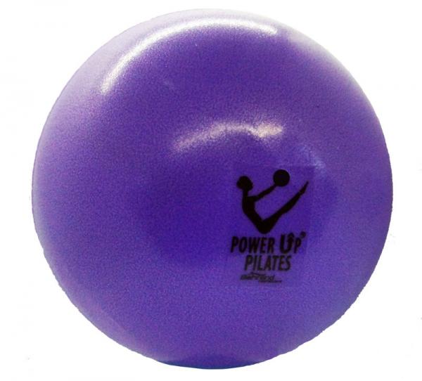 PowerUp Pilates Soft Ball LILA Ø 25 cm Yoga Gymnastikball Pilatesball aufblasbar