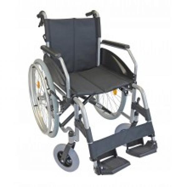 Rollstuhl LEXIS 42cm TB silber verstellbare Sitzhöhe