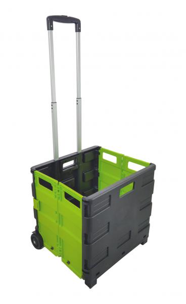 Shopping Cart mit Deckel Einkaufshilfe Trolley faltbar Handwagen mit Sitzfläche