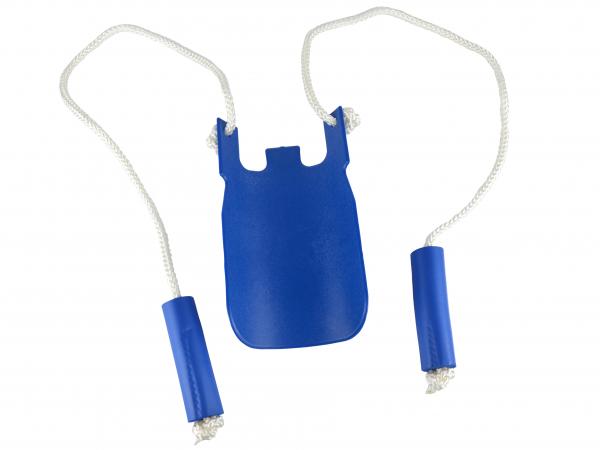 Strumpfanziehhilfe STABIL – Anziehhilfe Socken Strümpfe blau weiß