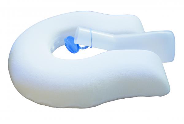 Sanialt24 - U-Form-Kissen Sitzkissen Sitzring Lagerungskissen  Druckentlastung weiß