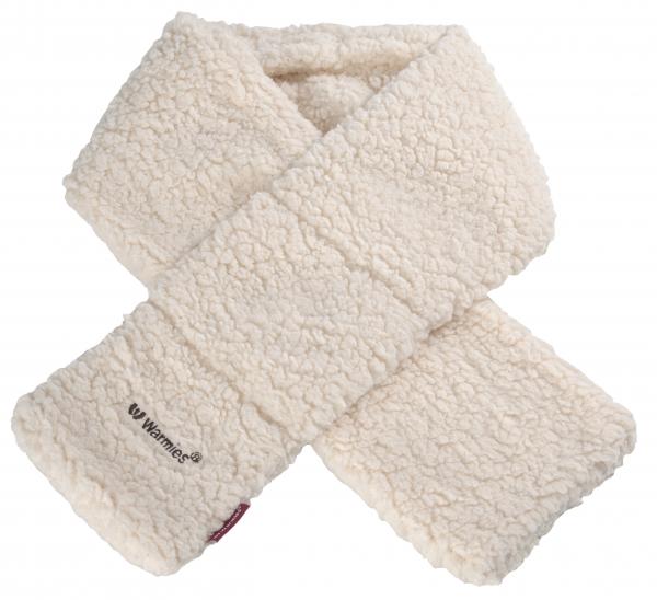 Warmies Schal Sherpa beige Wärmeschal mit herausnehmbarer Minz-Füllung