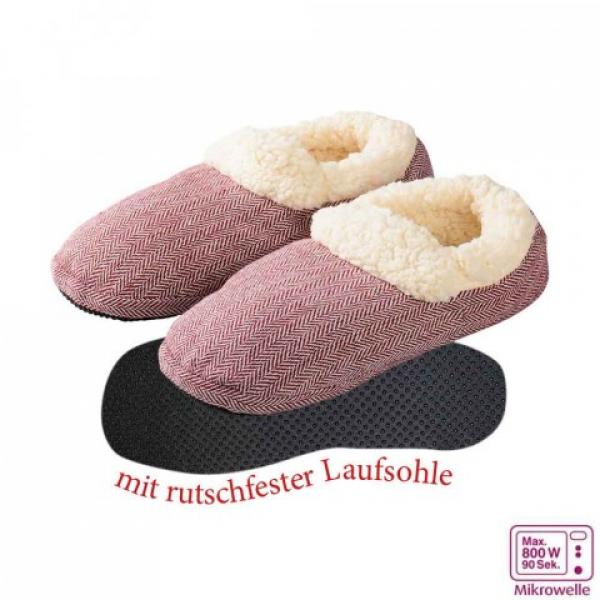 Warmies Slippies COMFORT Hausschuhe mit Lavendel-Füllung Gr. 37-41 rot