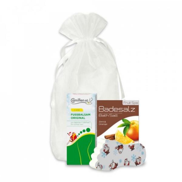 Weihnachts-Set Fussbalsam Original inkl. Hornhautfüsschen und Badesalz