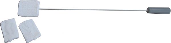 Zehenwascher mit Griff 71 cm inkl. 3 Frotteebezüge Fußpflege ohne Bücken