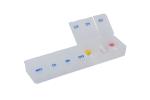 Pillendose (Transparent) Tablettendose Pillenbox 7 Tage, 7 Fächer