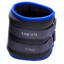 Gewichtsmanschetten 0,5 kg für Hand- und Fußgelenk 1 Paar mit Klett TopVit