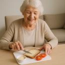 Brotschmierbrett Extra Kunststoff Weiß 26x18 cm mit Rand & Antirutsch