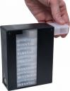 Medikamentendosierer 7 Tage schwarz 4 Fächer Tablettendose Pillendose 1 Woche
