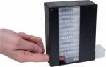 Medikamentendosierer 7 Tage schwarz 4 Fächer Tablettendose Pillendose 1 Woche