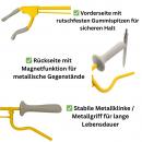 Greifzange 50cm Metall gelb mit Magnet CE Medizinprodukt leicht & präzise