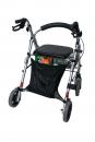 Einkaufsnetz schwarz mit Futter Rollator Rollstuhlnetz 35x35 cm 5 kg
