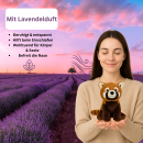 Warmies roter Panda Kuscheltier – Mikrowellen Wärmetier Lavendel Hirsekorn 25cm
