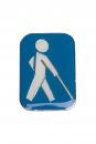 Blindenplakette International blau
