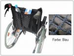 Einkaufsnetz blau mit Futter Rollator Rollstuhlnetz 35x35 cm 5 kg