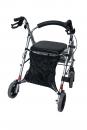 Einkaufsnetz schwarz mit Futter Rollator Rollstuhlnetz 35x35 cm 5 kg