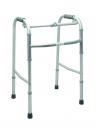 Gehbock faltbar Aluminium höhenverstellbar 2-in-1 Starr/Reziprok Gehhilfe silber