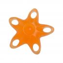 Hand- Fingertrainer STERN ORANGE mittel TPR Muskeltraining Hand 1 Stück