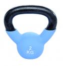 Kettlebells Kugelhantel Gewicht 2 kg blau Kraftsport Trainingshantel 1 St.TopVit