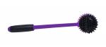 Noppenball Igelball mit Stiel 40 cm lila-schwarz Massageball Moosgummigriff