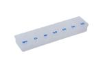 Pillendose (Transparent) Tablettendose Pillenbox 7 Tage, 7 Fächer