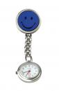 Schwestern-Uhr SMILEY blau