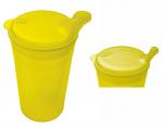 Trinkbecher-Set Tee und Brei, kurzes Mundstück, gelb
