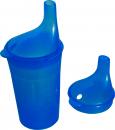Trinkbecher-Set Tee und Brei, langes Mundstück, blau