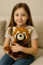Warmies roter Panda Kuscheltier – Mikrowellen Wärmetier Lavendel Hirsekorn 25cm